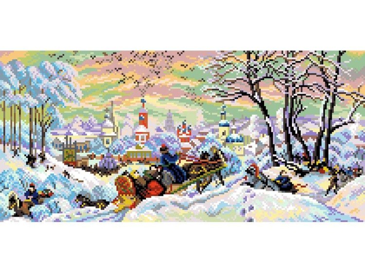 Набор для вышивания «Масленица. Кустодиев» — картинка 2