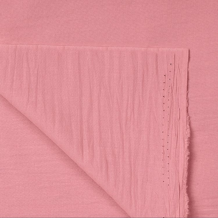 Ткань Хлопок крэш, 5 м х 150 см, 90 г/м², цвет: ягодный, TBY — картинка 5