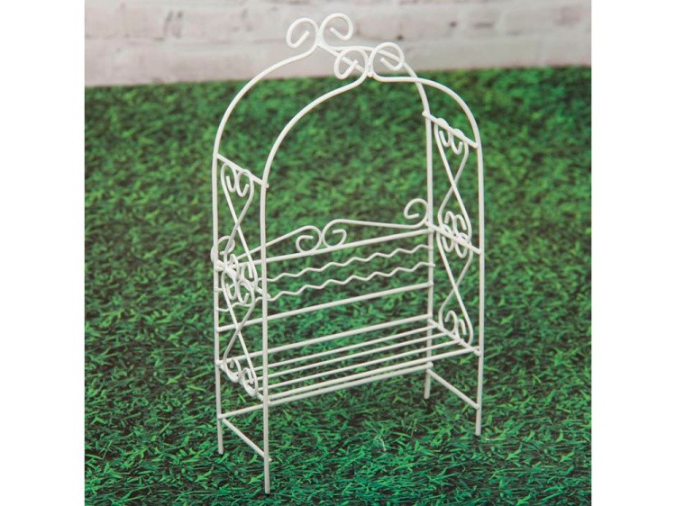 Садовая миниатюра MET-010 Беседка, металл 9,5x16,5x4 см, Blumentag — картинка 2