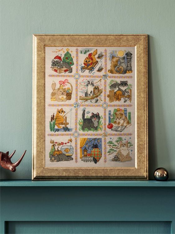 Набор для вышивания «Кошачий календарь» — картинка 6