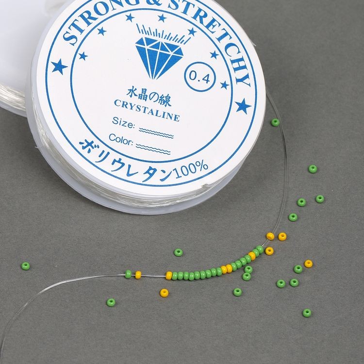 Нить силиконовая 0,4 мм, цвет прозрачный, 10 шт. по 30 м, IDEAL — картинка 2