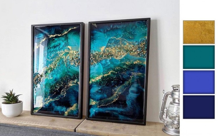 Набор для создания картины эпоксидной смолой Resin Art Space 30x50, Art Blong