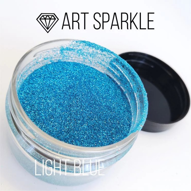 Глиттер мелкий Light Blue, 50 г, Craftsmen.store — картинка 2