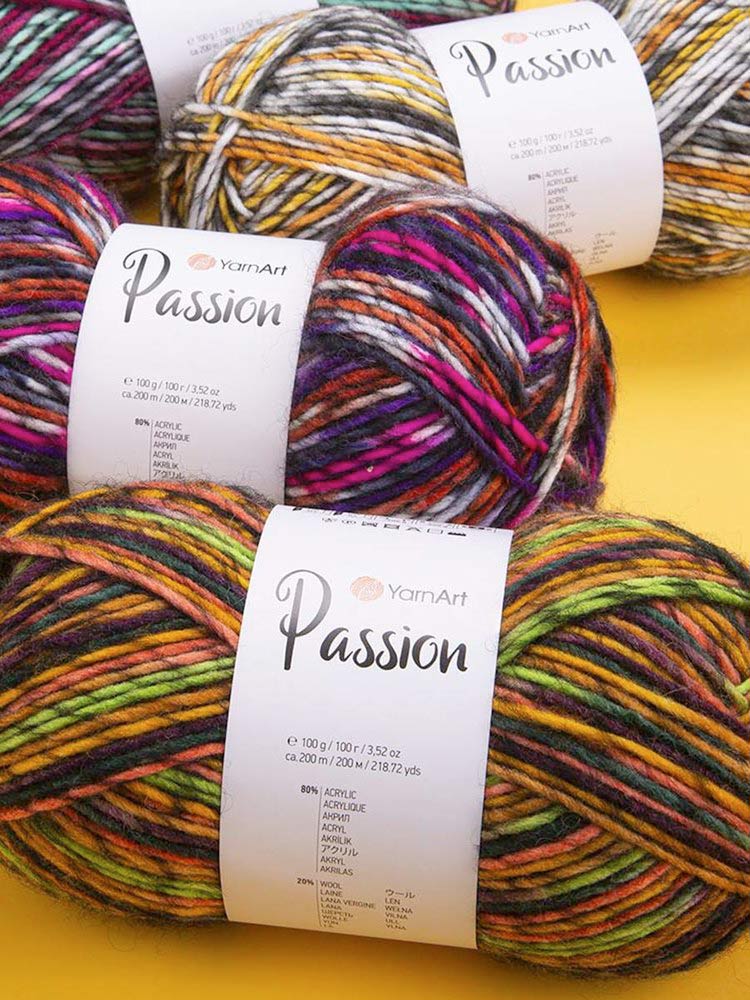 Пряжа YarnArt PASSION (ЯрнАрт Пассион), (1240), мультиколор, 5 шт. по 100 г — картинка 11