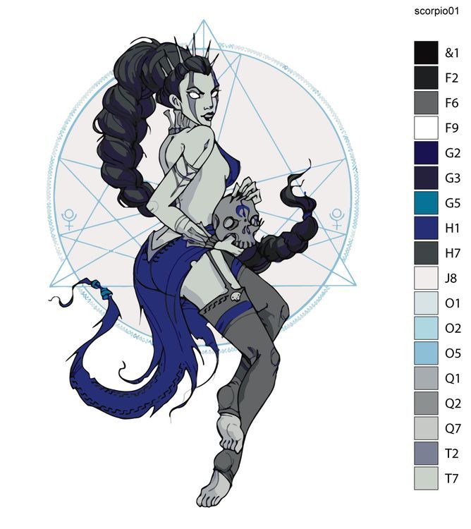 Картина по номерам «Знаки зодиака. Скорпион» — картинка 2