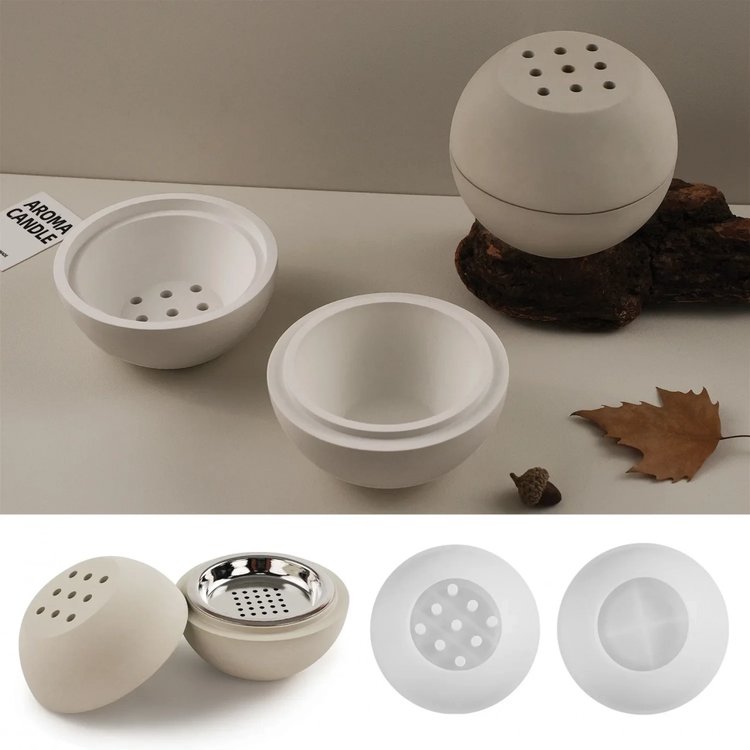 Силиконовый молд - Курильница/подставка под конусные благовония, d10,7см, 1 шт. — картинка 7