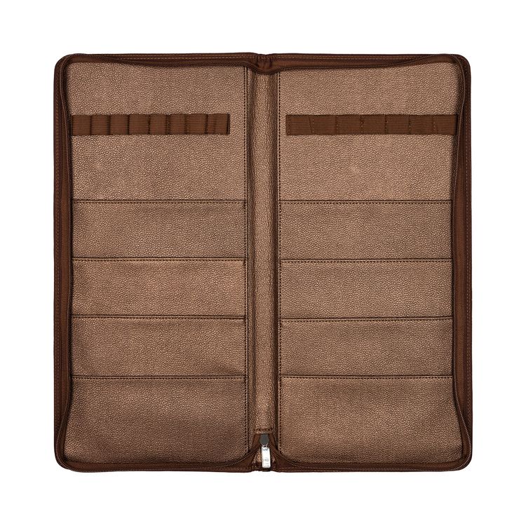 Органайзер для рукоделия «Коричнево-золотой», кожзаменитель, 43 см, Gamma — картинка 2