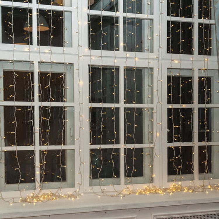 Гирлянда светодиодная «Занавес на окно», 3х2 м, 306 ламп, цвет: теплый белый — картинка 6