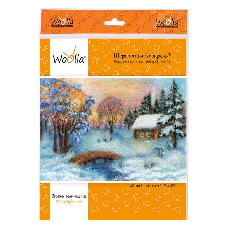 Картина шерстью «Зимнее великолепие» — картинка 3