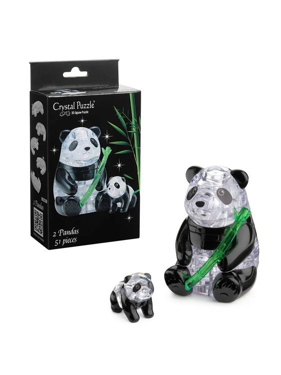 3d головоломка «Две панды», Crystal Puzzle — картинка 2