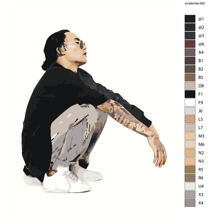 Картина по номерам «Скриптонит 2» — картинка 2