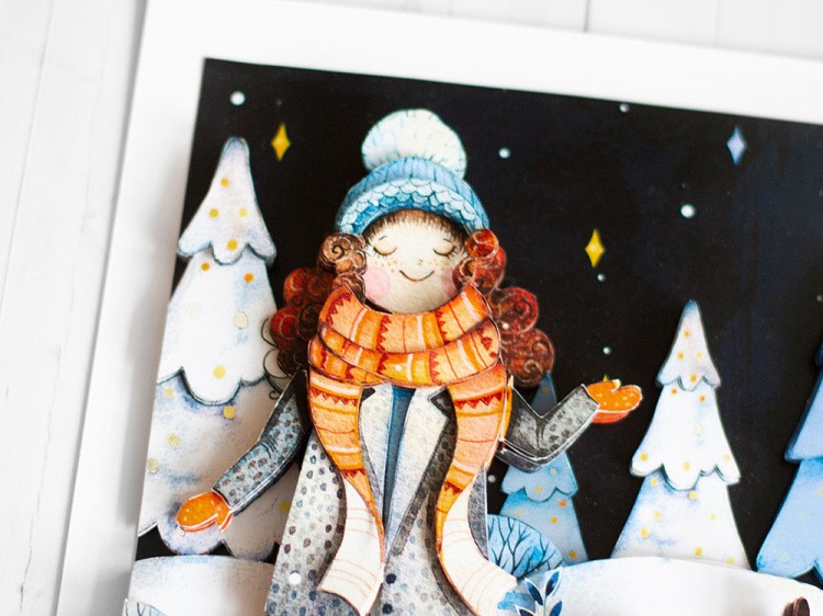 Папертоль «Прогулка по зимнему лесу» — картинка 2