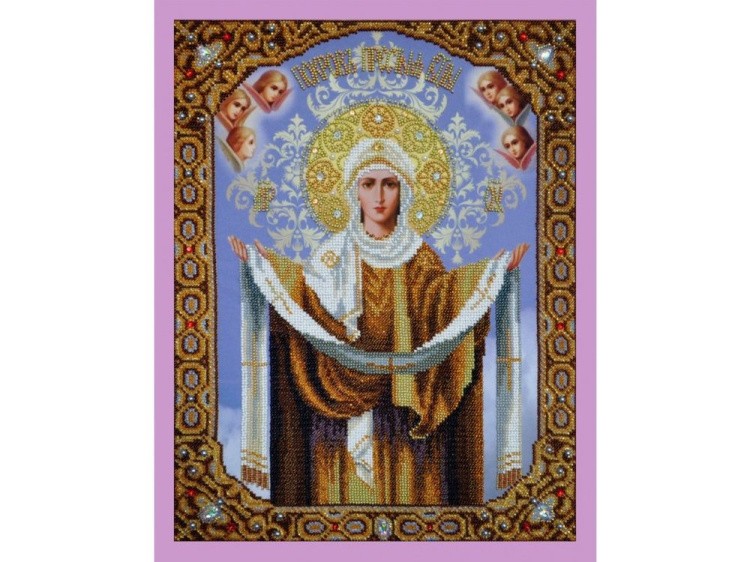 Набор для вышивания бисером «Икона «Покров Пресвятой Богородицы»
