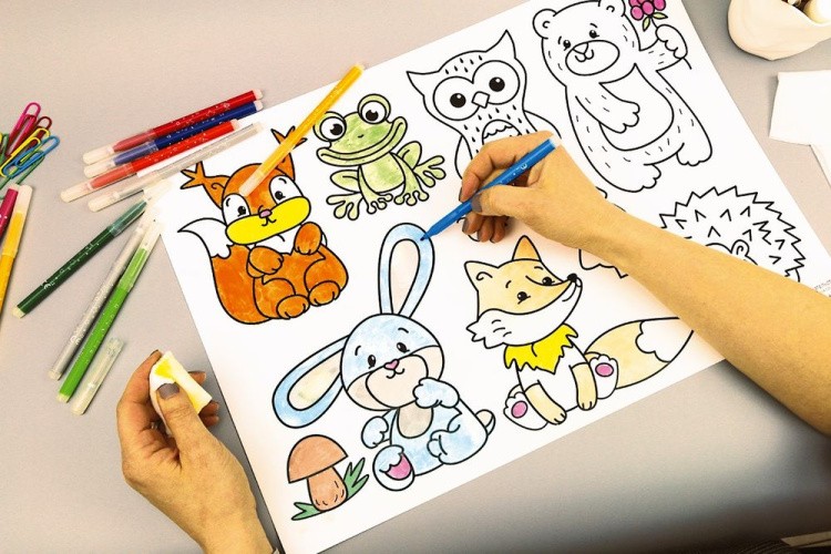 Коврик-раскраска «Зверюшки» — картинка 4