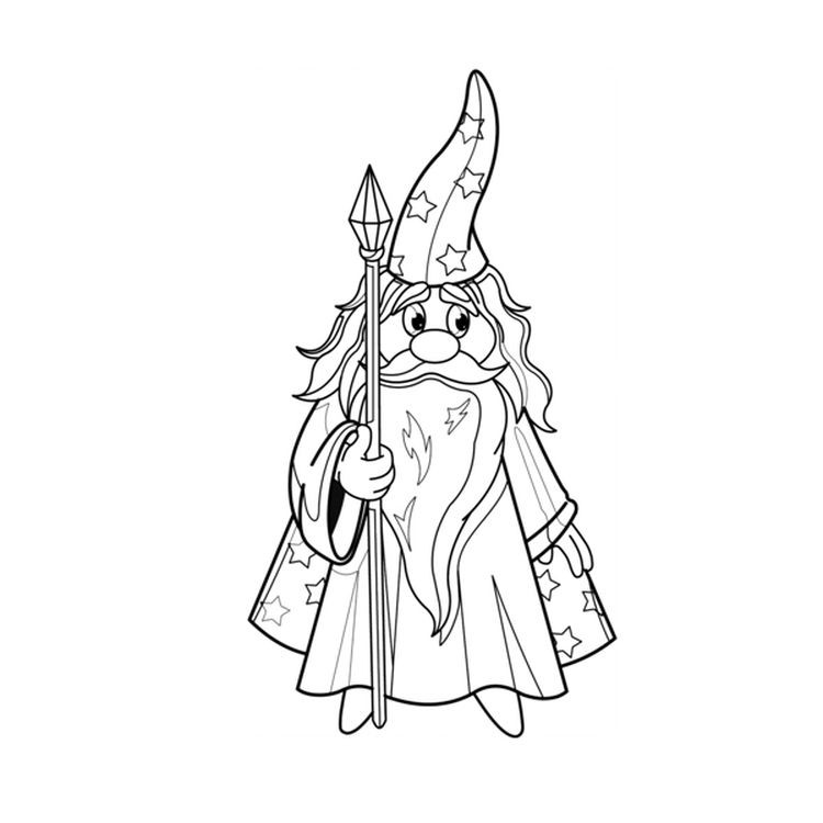 Магическая раскраска «Волшебники» — картинка 4