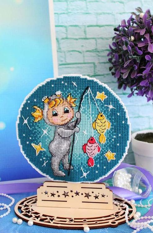 Набор для вышивания «Знаки зодиака. Рыбы» — картинка 2