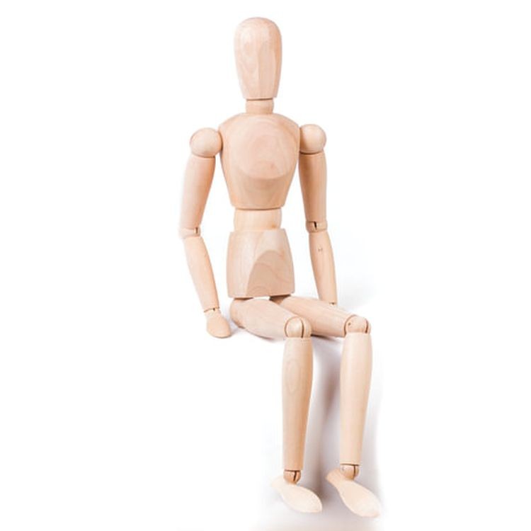 Манекен человека художественный мужской, дерево, высота 51 см, BRAUBERG ART CLASSIC — картинка 5