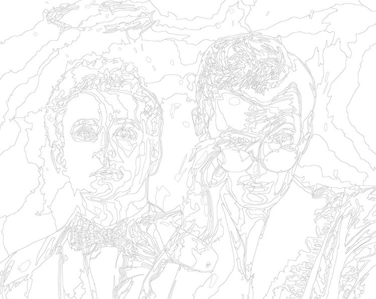 Картина по номерам «Благие знамения: Азирафель и Кроули 3» — картинка 3