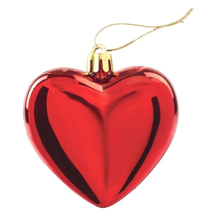 Украшения елочные «Сердца», набор 3 шт., цвет: красный — картинка 6