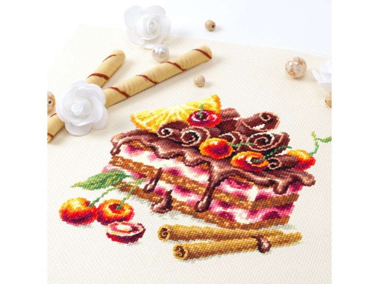 Набор для вышивания «Вишневый торт» — картинка 4