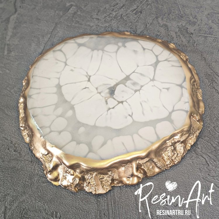 Подстаканник с «живым» краем №4 - Силиконовый молд, ResinArt — картинка 2