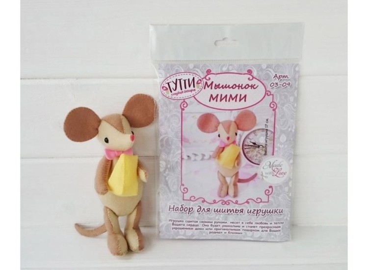 Набор для шитья игрушки «Мышонок МИМИ» — картинка 2