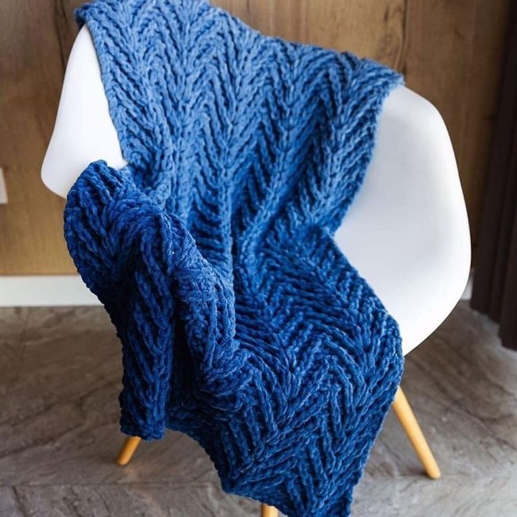 Пряжа ALIZE Puffy Fine Ombre Batik (7266), темно-синий, 5 шт. по 500 г — картинка 7