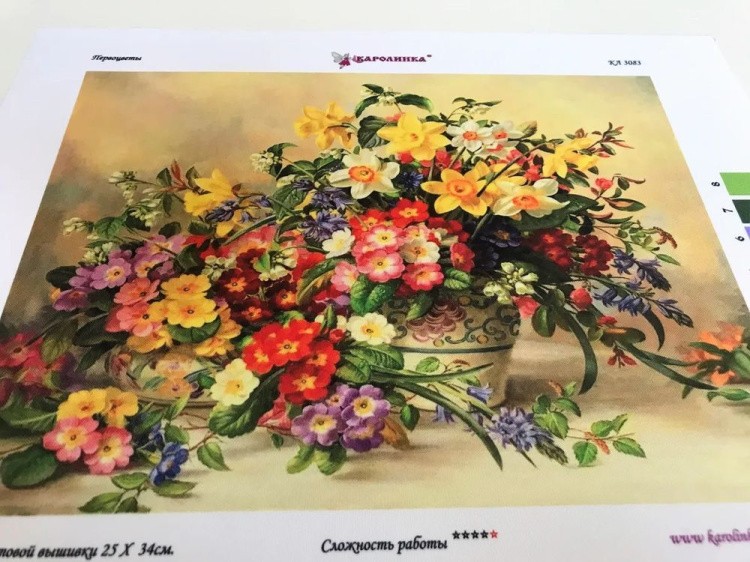 Рисунок на ткани «Букет» — картинка 4