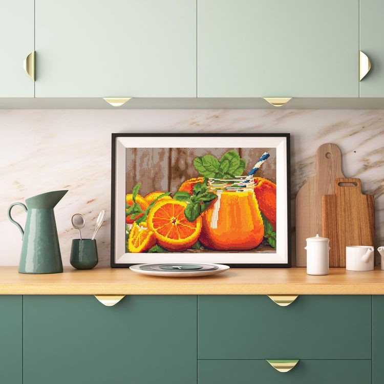 Алмазная вышивка «Апельсиновый фреш» — картинка 3