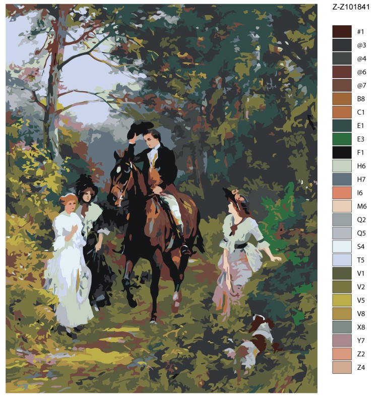 Картина по номерам «Всадник» — картинка 2