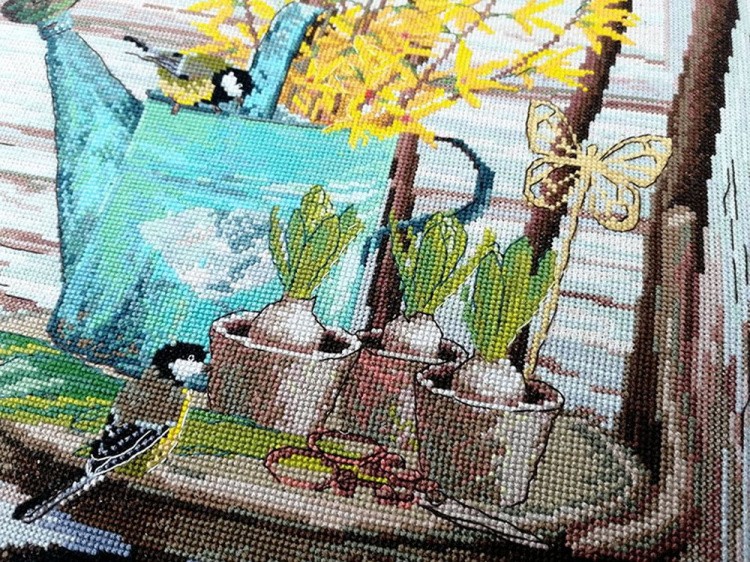 Набор для вышивания «Голубая лейка» — картинка 3