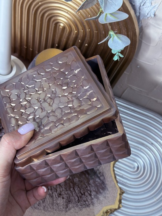 Силиконовый молд - Шкатулка квадратная, 13x13 см, 1 шт. — картинка 2