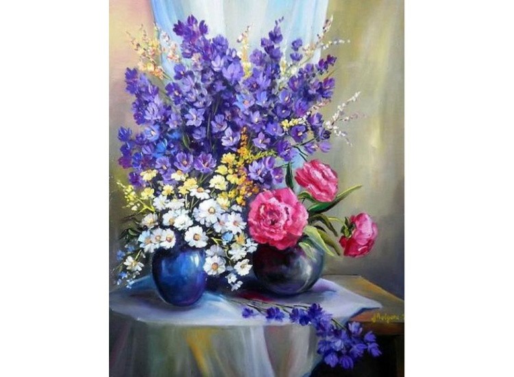 Картина по номерам «Весенние цветы» — картинка 2