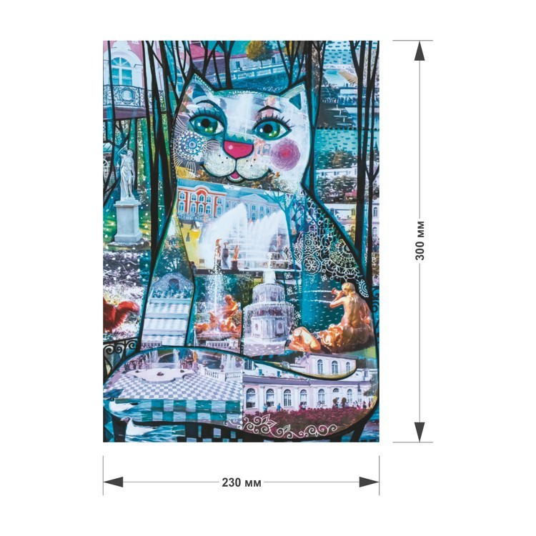 Деревянные пазлы DAVICI «Кот-Петергоф» — картинка 2