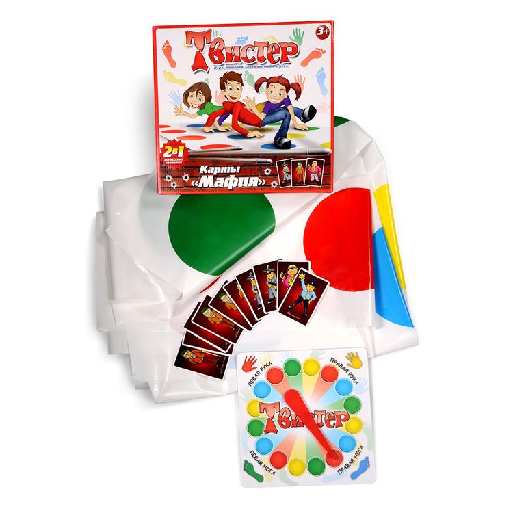 Настольная игра: Твистер и карты Мафия — картинка 3
