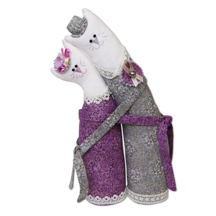 Набор для шитья «Коты-обнимашки серебряные»