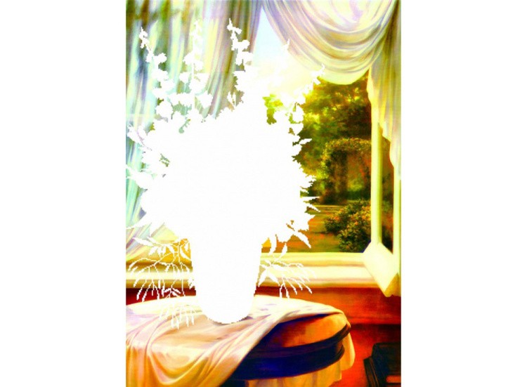 Алмазная вышивка «Цветы на столе» — картинка 2