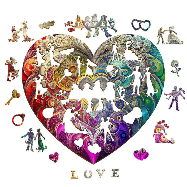 Деревянные пазлы «Храброе Сердце L», Woodbests — картинка 2