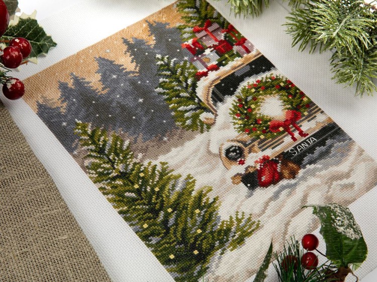 Набор для вышивания «Новогодняя машина» — картинка 3