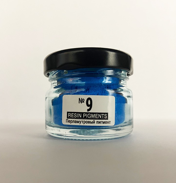 Перламутровый пигмент Premium azure 9, 25 мл, Art Blong — картинка 2