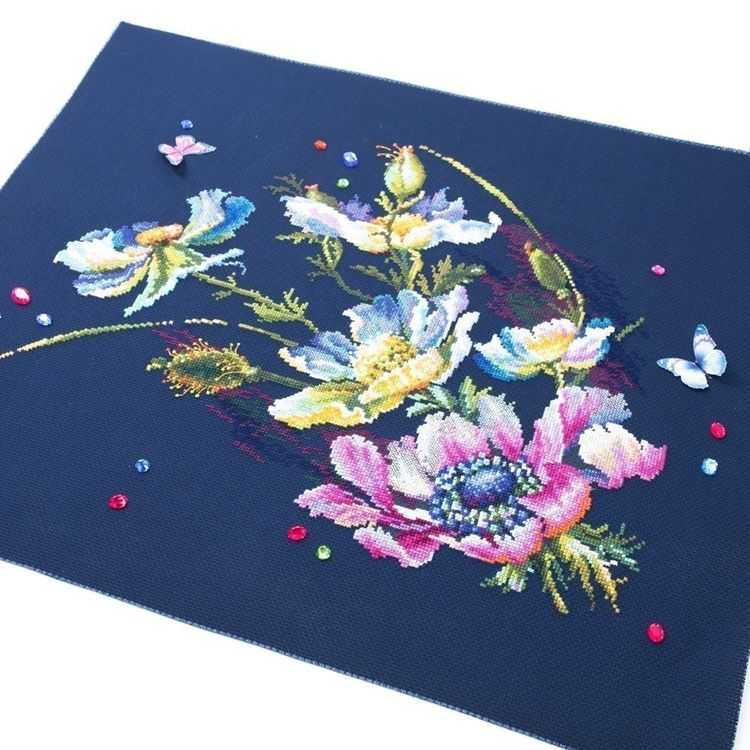 Набор для вышивания «Загадочные анемоны» — картинка 2