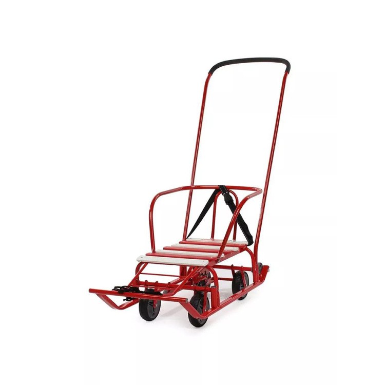 Санки детские с колесами зимние Тимка 5, алый — картинка 4