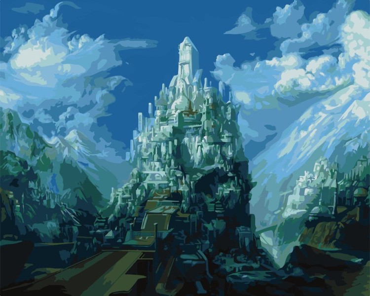 Картина по номерам «Фантастический замок»
