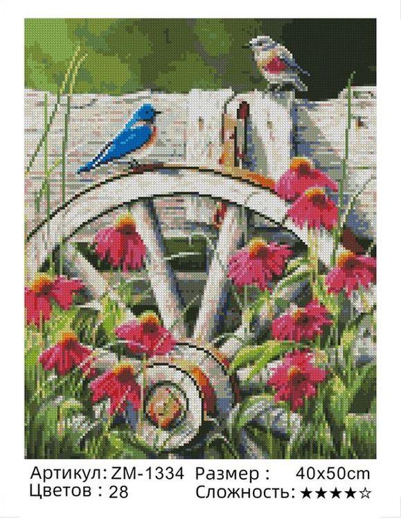 Алмазная вышивка «Птички» — картинка 2