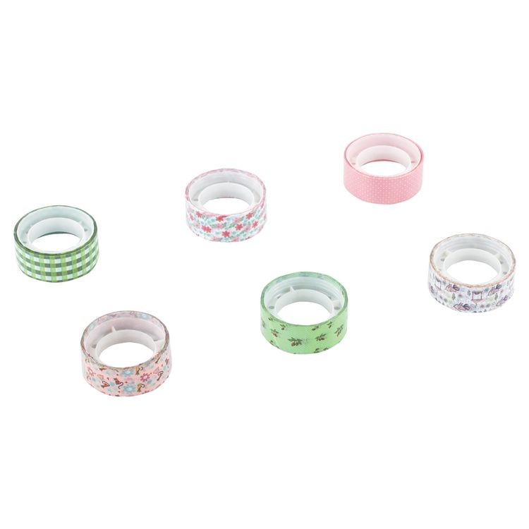 Клейкие ленты декоративные, ассорти №1, 6 шт., 15 мм х 5 м — картинка 2