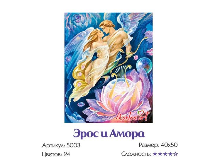 Картина по номерам «Эрос и Амора» — картинка 3