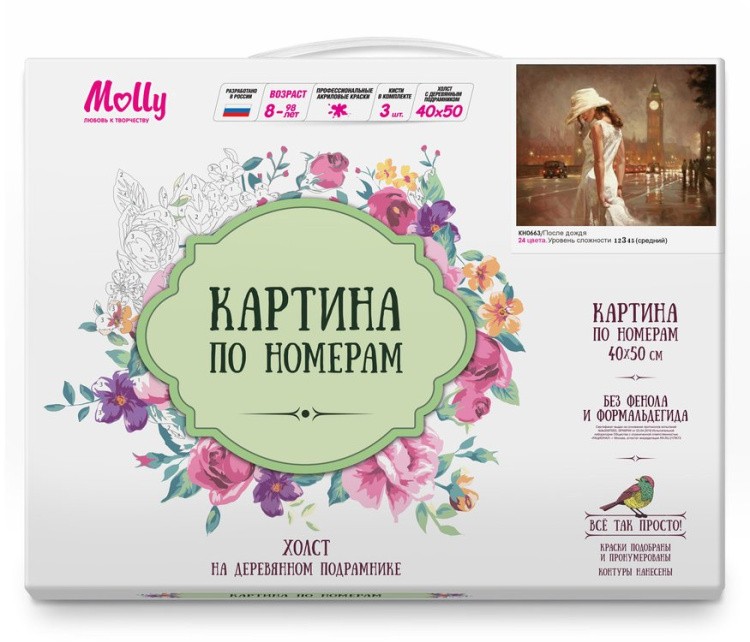 Картина по номерам «После дождя» — картинка 2