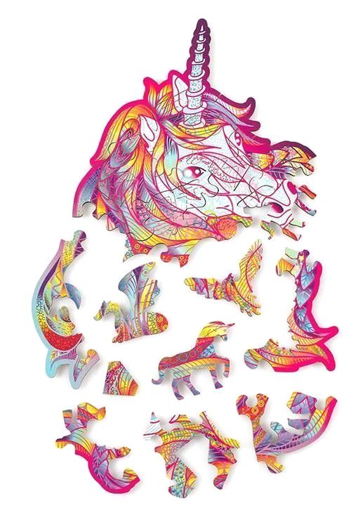 Деревянный пазл Wood Trick «Единорог: Голубое Пламя» — картинка 5