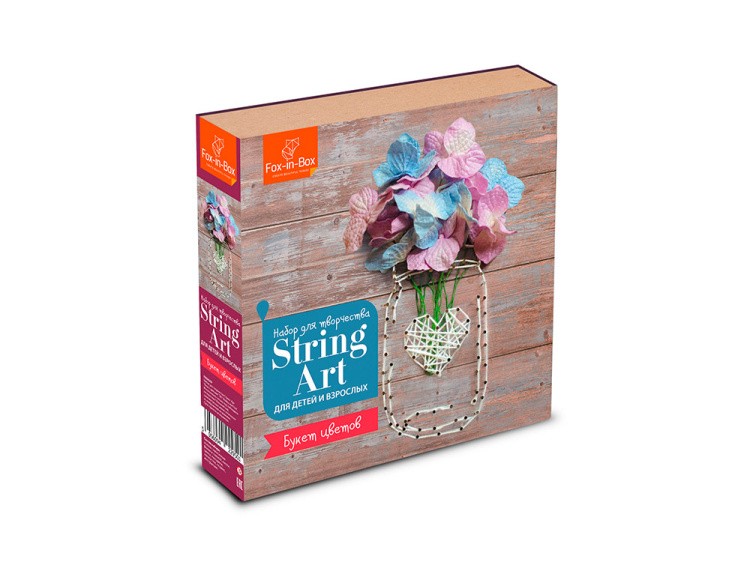 Набор для творчества STRING ART «Букет цветов» — картинка 2