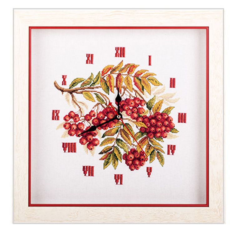Набор для вышивания «Часы. Гроздья рябины» — картинка 2